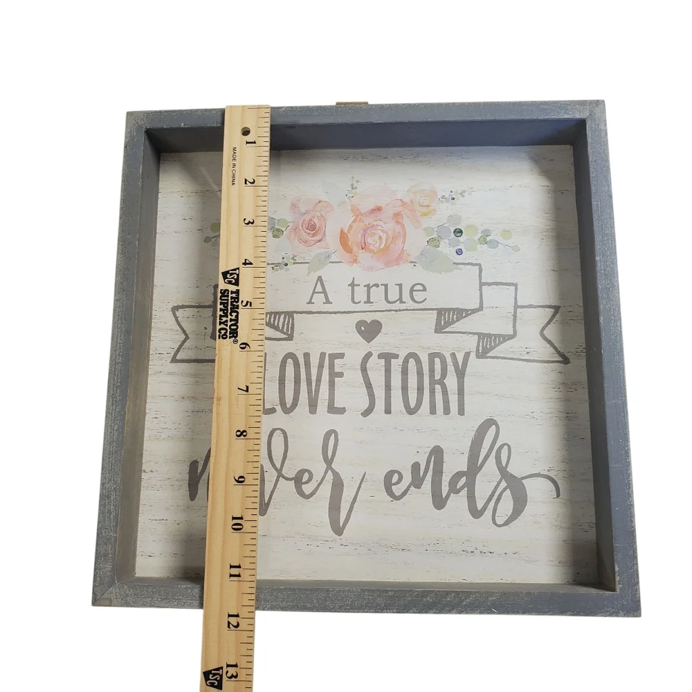 Love Story Decorative Wall Art Set with Inspirational Quotes New